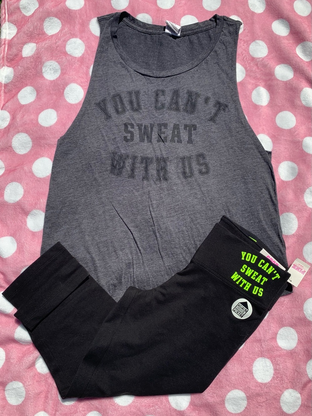 VS Pink x Mean Girls  YOU CAN’T SWEAT WITH US set